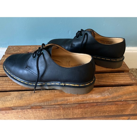 Dr Martins Air Wair men's black leather Oxford shoes size 7 - Picture 5 of 8